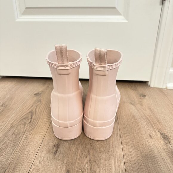 HUNTER Play Short Rain Boots in Light Natural Pink Size US 8 - Picture 5 of 7